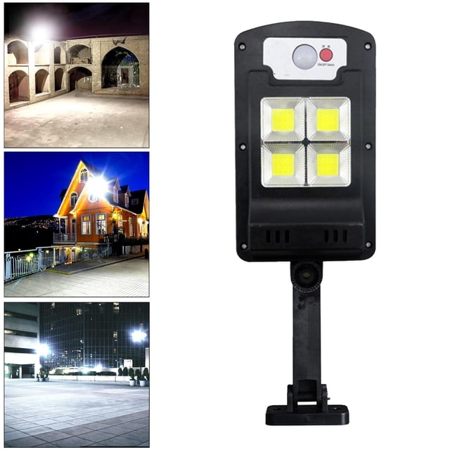 Luces solares LED para exteriores impermeables IP65, luz de pared LED, luz de seguridad de movimiento solar para jardín, garaje, porche, césped, 48COB Estilo 1 Macarena Lámpara de pared para patio al aire libre