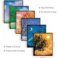 thumbnail image 2 of 1 Set 6PCS Four Seasonal Scenery Wall Art Prints Morning Evening Scenery Wall Art Canvas Poster Sun Moon Unframed Canvas Prints Wall Art for Living Room Home Decor, 2 of 7