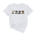 thumbnail image 5 of Trendfront Womens Highland Cow Graphic T Shirt Crewneck Short Sleeve Cute Farm Animal Print Casual Everyday Tee Tops, 5 of 5
