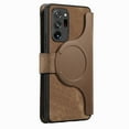 thumbnail image 2 of Detachable Magnetic Case Wallet For Samsung Galaxy Note 20 Ultra Compatible with MagSafe Wireless Charging Phone Cover Multi Card Slots Cash Coin Zipper Pocket RFID Blocking, Brown, 2 of 13