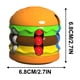 thumbnail image 3 of Juguete de rompecabezas de cuentas sensoriales | Diseño de hamburguesas fritas inspiradas en la comida rápida | Juguete de escritorio de mano para aliviar el estrés | Plástico ecológico duradero, 3 of 5