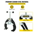 thumbnail image 4 of VEVOR Pipe Clamp, 2 to 6 in, High Strength Ultra Clamp with Quick Acting Screws, Steel Pipe Alignment Tool with Lightweight Design, Black, 4 of 9
