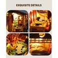 thumbnail image 6 of DIY Miniature House Kit, Mini House Kit for Beginners, DIY Dollhouse Kit for Adults to Build, Model Building Craft Diorama Kit, Ideal Gifts for Birthday Christmas Valentine(Japanese Garden House), 6 of 8