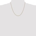 thumbnail image 2 of Real 14kt Yellow Gold 1mm Round Open Link Cable Chain; 20 inch; Lobster Clasp; for Adults and Teens; for Women and Men, 2 of 5
