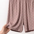 thumbnail image 6 of TARIENDY Pajama Shorts for Women Comfy Elastic Waist Modal Sleeping Shorts Plus Size Summer Causal Loungewear Polka Dot Pj Bottoms Khaki XL, 6 of 8