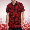 thumbnail image 2 of YAYUBA Big and Tall Button Down Shirts for Men Funny Design Valentine's Day Business Shirts Free Comfy Date Night Outfit Collar Button Up Sweatsuit Outfits, 2 of 6