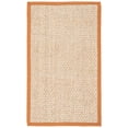thumbnail image 3 of SAFAVIEH Natural Fiber Arbor Bordered Area Rug, Natural/Brown, 3' x 5' - Coastal Design, Natural & Brown, Seagrass, Ideal for Entryway, Kitchen, Living Room, Office, Bathroom, Bedside, 3 of 12