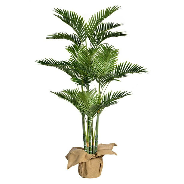 Vintage Home Artificial Faux 60 Tall Palm Tree With Burlap Kit Eco Planter Com - Artificial Palm Trees For Home Decor