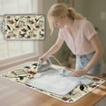 thumbnail image 3 of ZIATUBLES Raven Bat Skull Rose Print Ironing Blanket, Portable Lightweight Travel Ironing Board for Clothes, Heat Resistant Foldable Ironing Mat Pad Fits Small Space Halloween Deocr, 31.5" x 19.6", 3 of 7