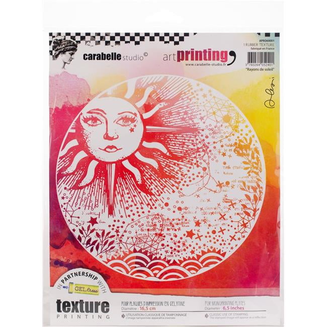 Carabelle Studio Art Printing Round Rubber Texture PlateSunbeam