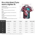 thumbnail image 3 of KLL Men's Hawaiian Shirt Short Sleeve Button Down Beach Shirts-Psychedelic Hairless Cat, 3 of 5