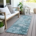 thumbnail image 6 of Addison Rugs Chantille Indoor/Outdoor Transitional Lattice Teal Washable Runner Rug, 2'3" x 7'6", 6 of 6