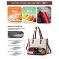 thumbnail image 4 of Lunch Tote Bag for Women Laptop Bag with Insulated Lunch Compartment, 4 of 5