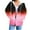 Pink Sweatshirts for women _f, variant on safuny Womens Zip Up Hoodies Coats Long Sleeve Gradient Oversized Sweatshirts Jacket with Pockets Fall Fashion Clothes Green _f L