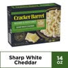 (3 Pack) Cracker Barrel Macaroni & Cheese Dinner Sharp White Cheddar, 14 oz (Best Dish At Cracker Barrel)