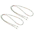 thumbnail image 1 of Unique Bargains Sangle pour Lunettes, Lot de 2, Chaînes Réglables pour Porte-Lunettes, Style Perles, Retenue de Lunettes de Soleil, Coloré, 1 of 6