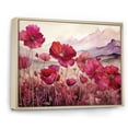 thumbnail image 2 of Designart "Field Of Perfect Passion" Flower Floater Framed Canvas Wall Art, 2 of 5