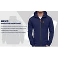 thumbnail image 5 of Oversized Sweatshirt for Men Full Zip Up Winter Solid Color Hoodies Unisex Wash Heavyweight Basic Hooded Jacket Men Jacket with Hoodie And Zipper, 5 of 9