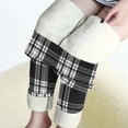 thumbnail image 4 of Gibobby leggings afelpados para mujer Pantalones mujer Elástico de cintura alta Patrón retro Impreso Forro polar Capris Termal Leggings de invierno de longitud completa（Gris， XXL), 4 of 5