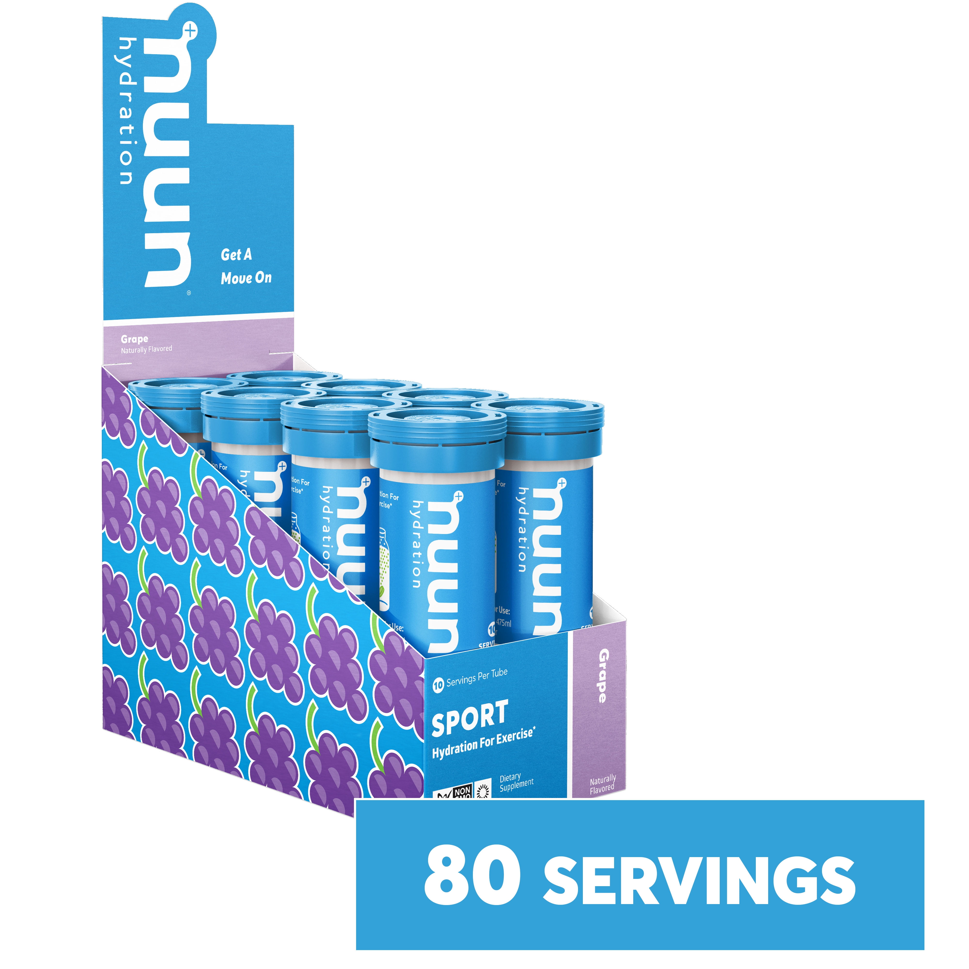 Nuun Sport Electrolyte Drink Tablets, Grape, 8Pack Nepal Ubuy