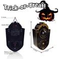 thumbnail image 4 of Halloween Door Decoration, Talking Eyeball Doorbell for Halloween Door Decor with Light-up Eyeball, Halloween Party & Haunted House Scary Prop Decoration for Indoor Outdoor (Black), 4 of 8