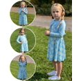 thumbnail image 4 of Arshiner Toddler Girls Dress Sets Cute A-Line Tank Dress with Pockets and Long Sleeve Shrugs, 4 of 6