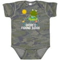 thumbnail image 3 of Inktastic Daddys Fishing Buddy Cute Frog Boys or Girls Baby Bodysuit, 3 of 5