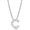 Silver, variant on Initial Letter C Necklace, Moissanite, 925 Sterling Silver, Yellow Gold Vermeil