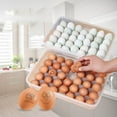 thumbnail image 6 of 34 Grid Egg Box Food Container Eggs Refrigerator Organizer Storage Box Crisper Picnic Egg Storage Box Camping Eggs Container, 6 of 7