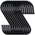 thumbnail image 1 of Ganchos En S Para Colgar Ganchos En Forma De S De Metal Resistente Negro Para Colgar Ropa Ganchos Para Estantes De Ollas De Cocina Ganchos De Armario Para Colgar Bolsas De Jeans Ganchos Utilitarios Pa, 1 of 5