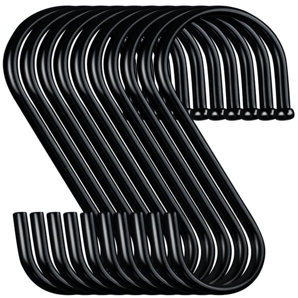 Ganchos En S Para Colgar Ganchos En Forma De S De Metal Resistente Negro Para Colgar Ropa Ganchos Para Estantes De Ollas De Cocina Ganchos De Armario Para Colgar Bolsas De Jeans Ganchos Utilitarios Pa