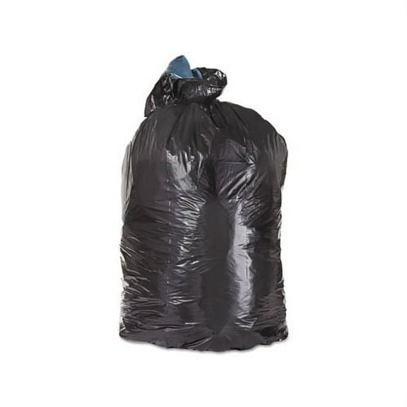 Low-Density Can Liners 10 gal, 1 mil, 24" x 23", Black, 500/Carton