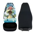 thumbnail image 6 of POLERO Cartoon Turtle Decorative Auto Seat Covers for All Season, Polyester High Back Front Seat Cover SUV, 6 of 13