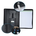 thumbnail image 4 of Spirastell Portfolio,Business Document Case With Note Pad Professional Business Document Pu Leather Zippered A4 Pu Leather Document Case A4 Case A4 Pu Leather Zippered With Zippered With Note Eryue, 4 of 6