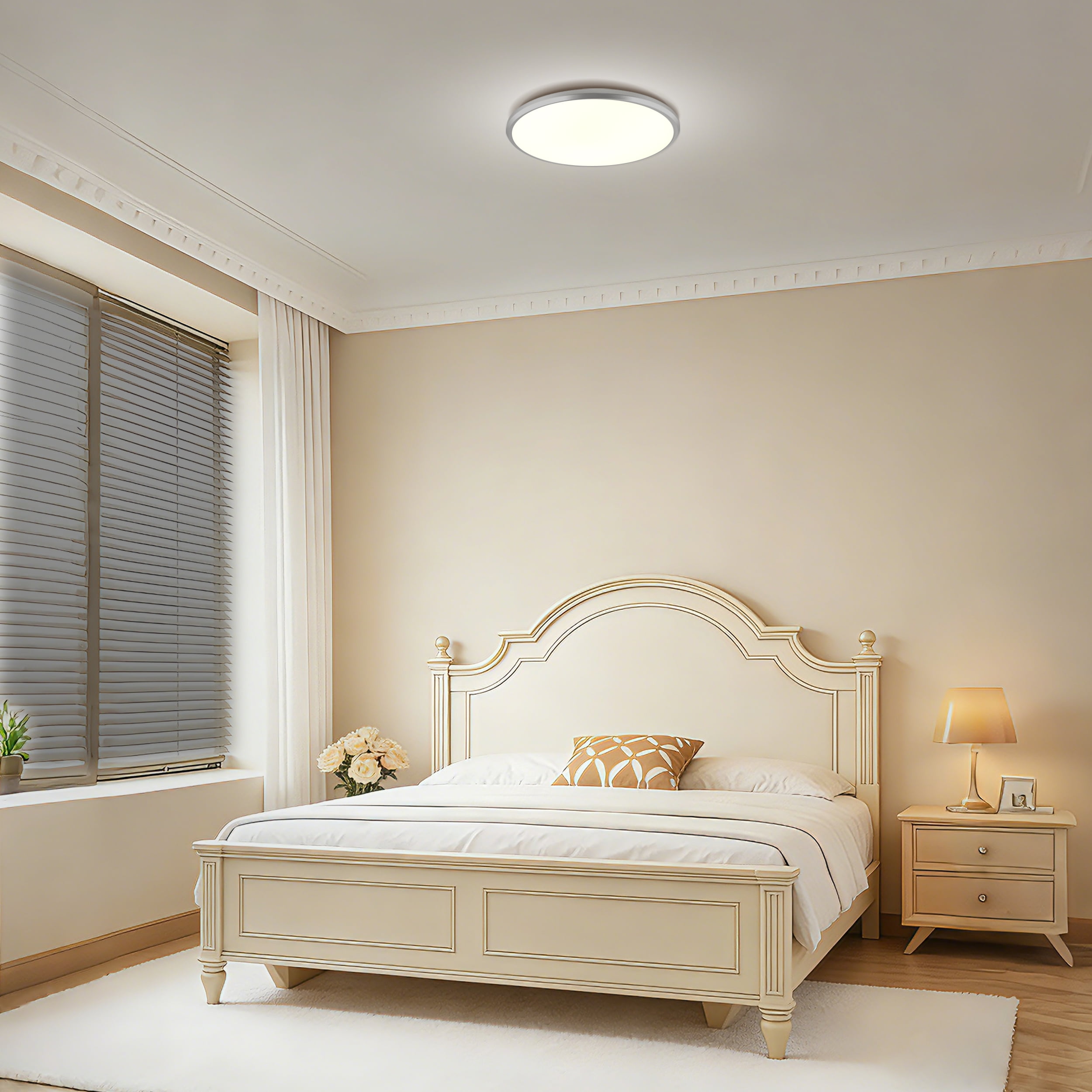Mainstays 14 Inch Flush Mount LED Ceiling Light with 5CCT Selectable Color Temperatures (2 Pack)