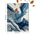 thumbnail image 3 of Abstract Blue Marble Texture Canvas Print, Suitable for Living Room, Bedroom, Office, Hotel Lobby, Entryway, 3 of 8