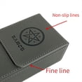 thumbnail image 4 of Caja de Almacenamiento de Cartas de Tarot Azul y Negro, de Cartas de Baraja de Póquer de Juego de PU, 4 of 5