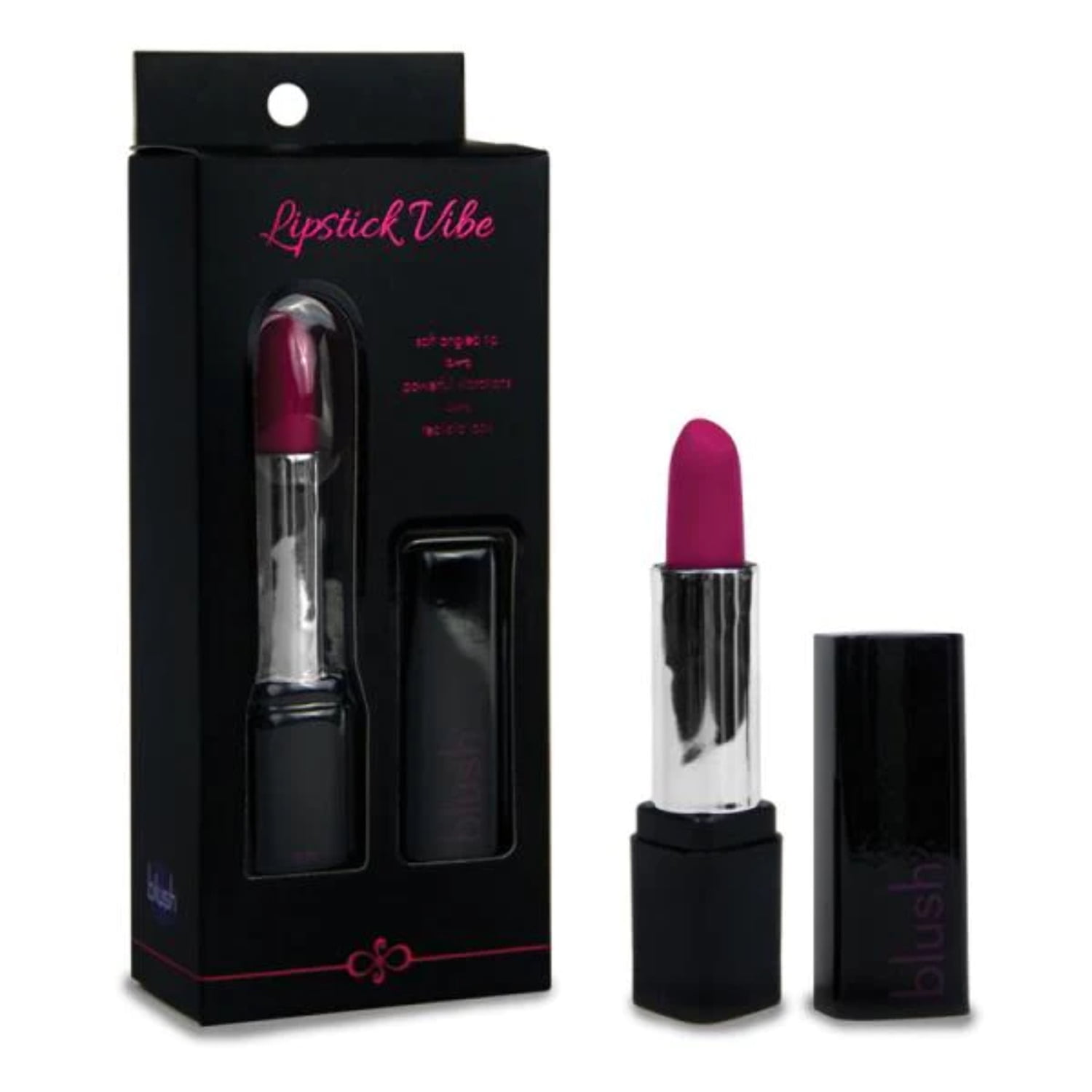 Rosé By Blush®  Lipstick Vibe Black 4-Inch Vibrating Mini Vibrator