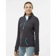 thumbnail image 2 of J America JA8617 Ladies Cosmic Fleece Quarter-Zip, 2 of 5