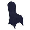 thumbnail image 1 of Hotel Banquet Chair Cover Elastic Polyester for White Seat Decoration Linen Protector Durable Fit for Event Use, 1 of 5