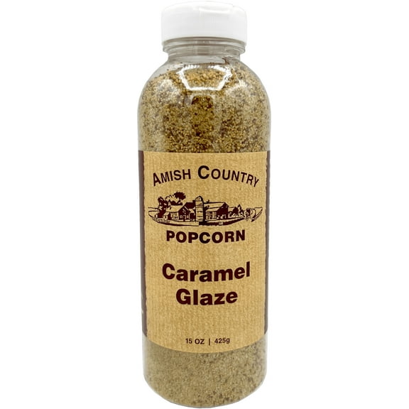 Amish Country Popcorn | Caramel Glaze - 15 oz | Old Fashioned, Non-GMO and Gluten Free
