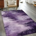 thumbnail image 2 of Area Rug for Living Room, Purple Mountain Non-Slip Indoor Large Carpet for Bedroom/Dining Room, Misty Forest Nature Woodland Pine Tree Landscape Washable Floor Mat Runner Rugs - 2.7 x 5 Ft, 2 of 8