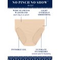 thumbnail image 5 of Vanity Fair Lingerie Women's No Pinch No Show Seamless Hi-Cut Underwear, 3-Pack, 5 of 6