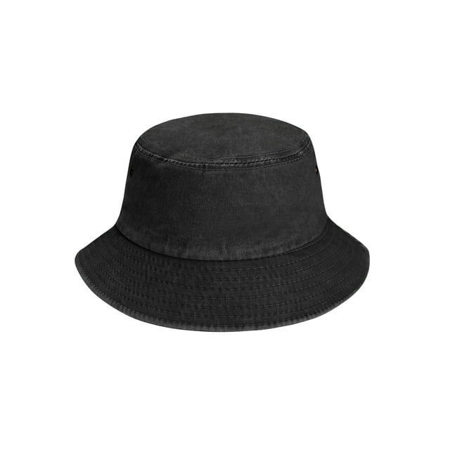 Graflsoa Chapeau de Pêcheur Respirant pour Femmes avec Corde Réglable pour Protection Solaire, Gris Foncé - Style Décontracté, Matériau Polyester, Couronne Plate, Motif Uni, Idéal pour Sorties Quotidiennes, Vacances