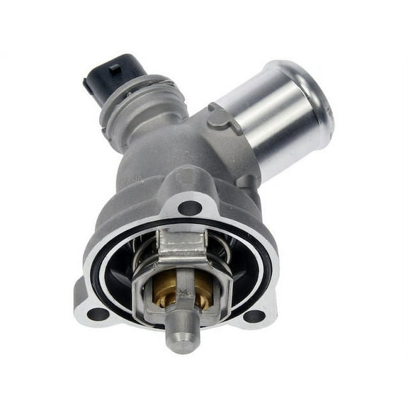 Outer Engine Coolant Thermostat Housing Assembly - Compatible with 2013 - 2015 Chevy Spark 1.2L 4-Cylinder 2014