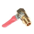 thumbnail image 2 of Interrupteur d'Arrêt en Laiton Robuste, Raccord Fileté NPT 1/4 '' Ou 3/8 '' - Femelle à Mâle Rouge, 1/4, 2 of 4