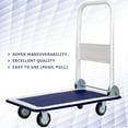 thumbnail image 2 of Folding Platform Truck with Swivel Wheels, 330 LBS Load Capacity Hand Push Cart for Home Office Auto Use, 2 of 8