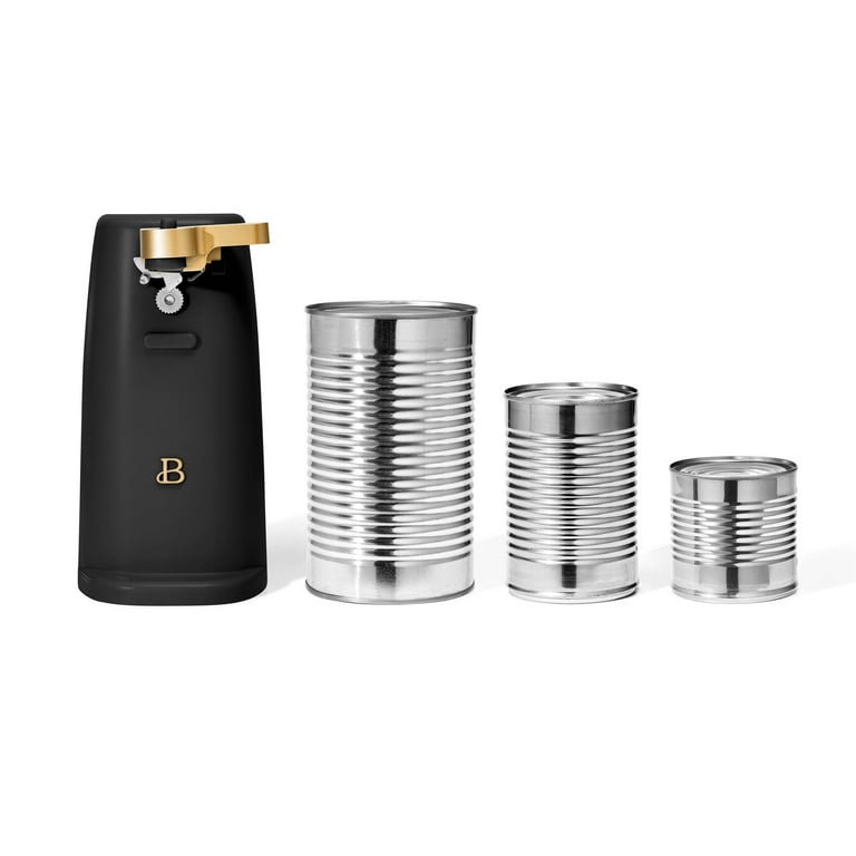 Beautiful Electric Can Opener Black Sesame with Knife Sharpener