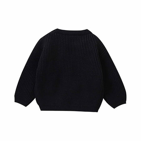 

OJinShaWanO Woman 2024 Baby Girls Boys Crewneck Outfits Long Sleeve Pumpkin Knitted Sweater 12-18 Months