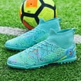 thumbnail image 4 of Zapatos de fútbol profesionales para hombre, botas de fútbol antideslizantes, ultraligeras, con picos largos, Unisex, TF/FG, 4 of 5